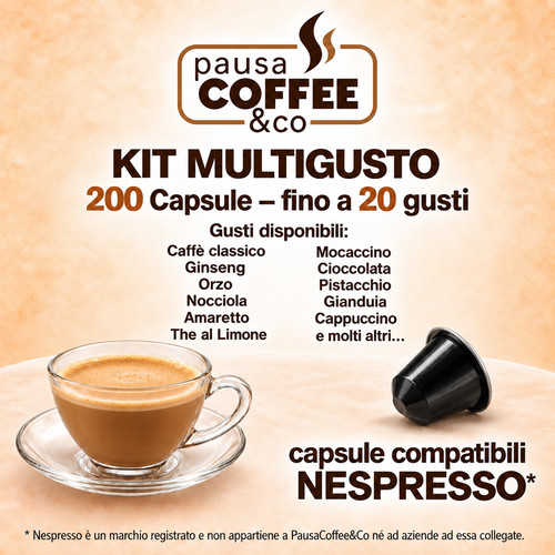 Kit assaggio 200 capsule - kit,